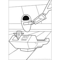 Раскраска: Wall-E (Анимационные фильмы) #132050 - Бесплатные раскраски для печати