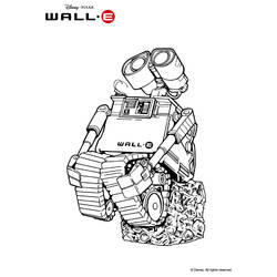 Раскраска: Wall-E (Анимационные фильмы) #132052 - Бесплатные раскраски для печати