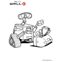 Раскраска: Wall-E (Анимационные фильмы) #132081 - Бесплатные раскраски для печати