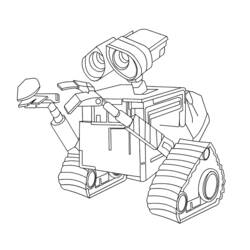 Раскраска: Wall-E (Анимационные фильмы) #132115 - Раскраски для печати