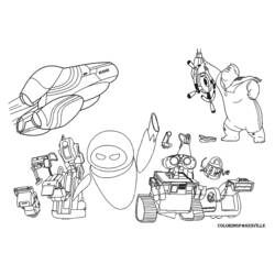 Раскраска: Wall-E (Анимационные фильмы) #132126 - Раскраски для печати