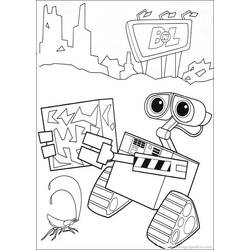 Раскраска: Wall-E (Анимационные фильмы) #132138 - Бесплатные раскраски для печати