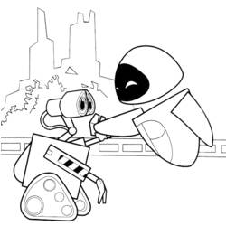 Раскраска: Wall-E (Анимационные фильмы) #132147 - Бесплатные раскраски для печати