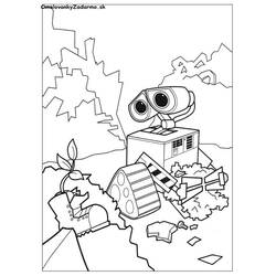 Раскраска: Wall-E (Анимационные фильмы) #132189 - Бесплатные раскраски для печати
