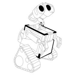 Раскраска: Wall-E (Анимационные фильмы) #132192 - Раскраски для печати