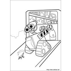 Раскраска: Wall-E (Анимационные фильмы) #132203 - Раскраски для печати
