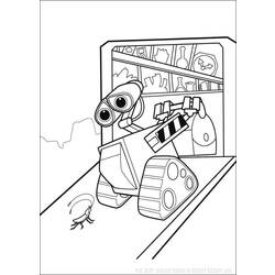 Раскраска: Wall-E (Анимационные фильмы) #132213 - Бесплатные раскраски для печати