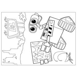 Раскраска: Wall-E (Анимационные фильмы) #132224 - Бесплатные раскраски для печати