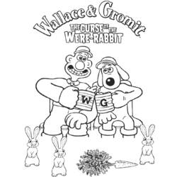 Раскраска: Уоллес и Громит (Анимационные фильмы) #133460 - Раскраски для печати