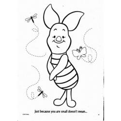 Раскраска: Винни-Пух (Анимационные фильмы) #28621 - Раскраски для печати