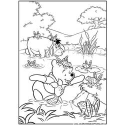 Раскраска: Винни-Пух (Анимационные фильмы) #28636 - Бесплатные раскраски для печати