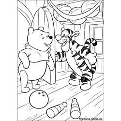 Раскраска: Винни-Пух (Анимационные фильмы) #28641 - Бесплатные раскраски для печати