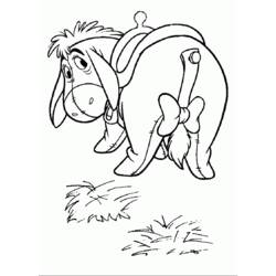 Раскраска: Винни-Пух (Анимационные фильмы) #28655 - Бесплатные раскраски для печати