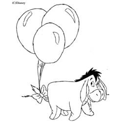 Раскраска: Винни-Пух (Анимационные фильмы) #28674 - Бесплатные раскраски для печати