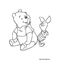 Раскраска: Винни-Пух (Анимационные фильмы) #28700 - Бесплатные раскраски для печати