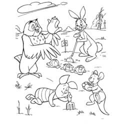 Раскраска: Винни-Пух (Анимационные фильмы) #28715 - Бесплатные раскраски для печати