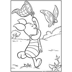 Раскраска: Винни-Пух (Анимационные фильмы) #28749 - Бесплатные раскраски для печати