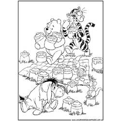 Раскраска: Винни-Пух (Анимационные фильмы) #28751 - Раскраски для печати