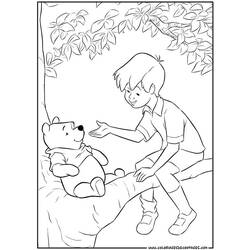 Раскраска: Винни-Пух (Анимационные фильмы) #28762 - Бесплатные раскраски для печати