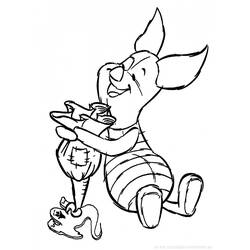 Раскраска: Винни-Пух (Анимационные фильмы) #28765 - Бесплатные раскраски для печати