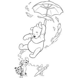 Раскраска: Винни-Пух (Анимационные фильмы) #28825 - Бесплатные раскраски для печати