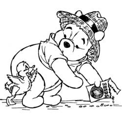 Раскраска: Винни-Пух (Анимационные фильмы) #28842 - Бесплатные раскраски для печати