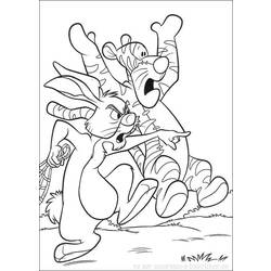 Раскраска: Винни-Пух (Анимационные фильмы) #28876 - Бесплатные раскраски для печати