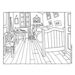 Раскраска: комната (Здания и Архитектура) #63451 - Раскраски для печати