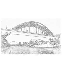 Раскраска: мост (Здания и Архитектура) #62838 - Раскраски для печати