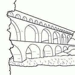 Раскраска: мост (Здания и Архитектура) #62839 - Раскраски для печати