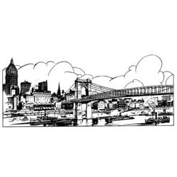 Раскраска: мост (Здания и Архитектура) #62846 - Бесплатные раскраски для печати