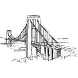Раскраска: мост (Здания и Архитектура) #62888 - Раскраски для печати