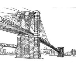 Раскраска: мост (Здания и Архитектура) #62951 - Раскраски для печати