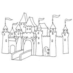 Раскраска: дворец (Здания и Архитектура) #62034 - Раскраски для печати