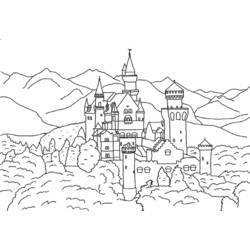 Раскраска: Замок (Здания и Архитектура) #62039 - Бесплатные раскраски для печати