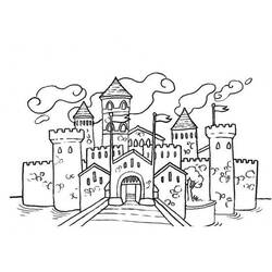 Раскраска: дворец (Здания и Архитектура) #62043 - Раскраски для печати
