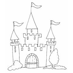 Раскраска: дворец (Здания и Архитектура) #62048 - Раскраски для печати
