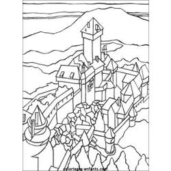 Раскраска: Замок (Здания и Архитектура) #62053 - Бесплатные раскраски для печати