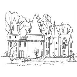 Раскраска: дворец (Здания и Архитектура) #62065 - Раскраски для печати