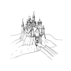 Раскраска: Замок (Здания и Архитектура) #62109 - Бесплатные раскраски для печати