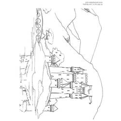 Раскраска: Замок (Здания и Архитектура) #62115 - Бесплатные раскраски для печати