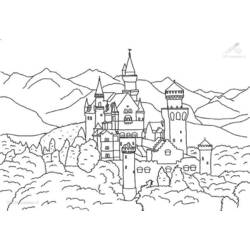 Раскраска: Замок (Здания и Архитектура) #62124 - Бесплатные раскраски для печати