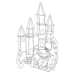 Раскраска: Замок (Здания и Архитектура) #62143 - Бесплатные раскраски для печати