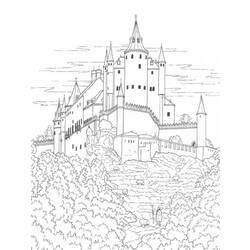 Раскраска: Замок (Здания и Архитектура) #62145 - Бесплатные раскраски для печати