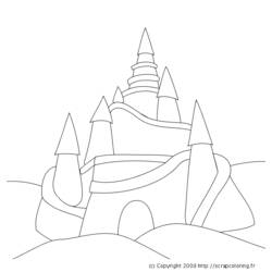 Раскраска: Замок (Здания и Архитектура) #62173 - Бесплатные раскраски для печати