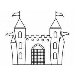 Раскраска: дворец (Здания и Архитектура) #62211 - Раскраски для печати
