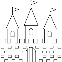 Раскраска: дворец (Здания и Архитектура) #62213 - Раскраски для печати