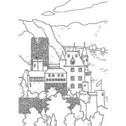 Раскраска: Замок (Здания и Архитектура) #62218 - Бесплатные раскраски для печати