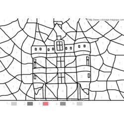 Раскраска: Замок (Здания и Архитектура) #62226 - Бесплатные раскраски для печати