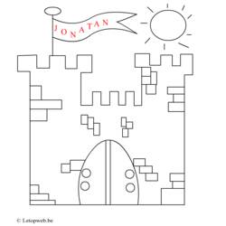 Раскраска: Замок (Здания и Архитектура) #62243 - Бесплатные раскраски для печати
